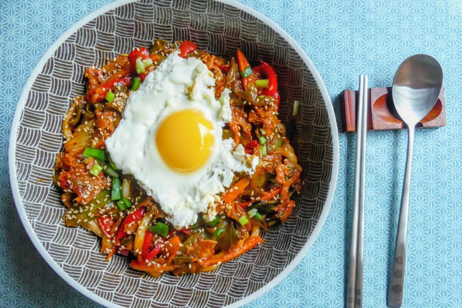Sauté de kimchi illustration