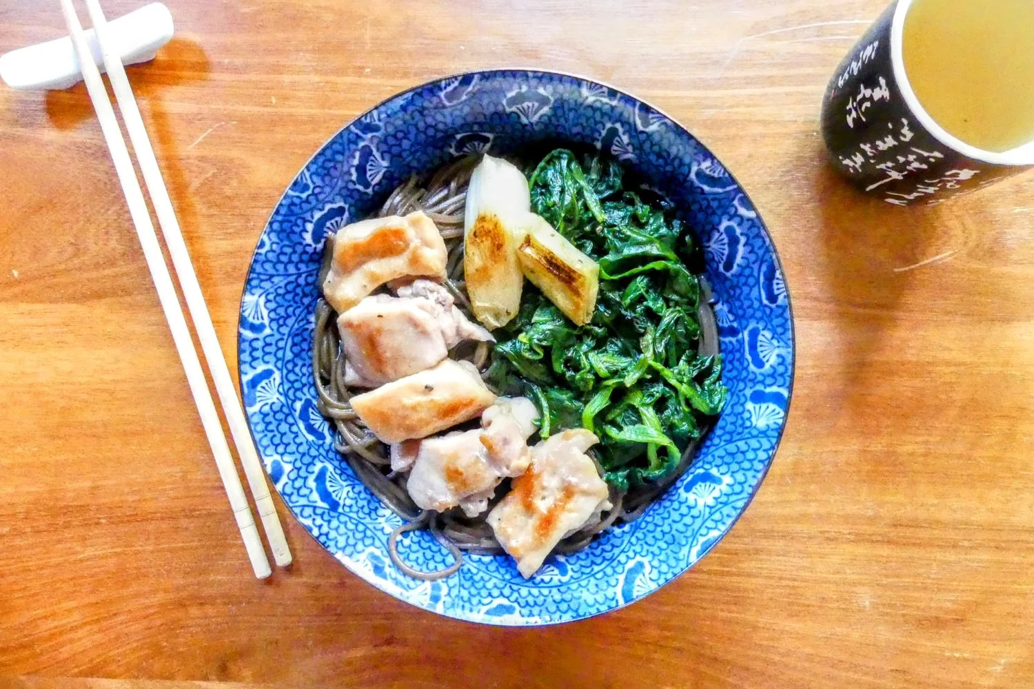 Soba au poulet namban illustration